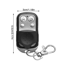 Gobesty Pack of 2 Universal Garage Door Remote Control, 433 MHz Garage Door Opener Handheld Transmitter Remote Control Cloning Garage Door Gate Transmitter for Switch Light, Garage Door, Roller