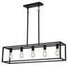 XILICON Kitchen Island Lighting Farmhouse Chandeliers Black 5 Light Modern