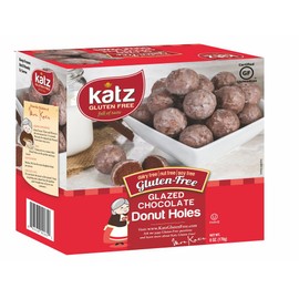 Katz Gluten Free Variety Pack | 1 Glazed Donuts, 1 Powdered Donuts, 1 Glazed Chocolate Donut Holes | Dairy Free, Nut Free, Soy Free, Gluten Free | Kosher (1 Pack of each)