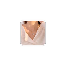 Xduargs Boho Crystal Bow Necklace Choker Vintage CZ Bowknot Pendant Necklace Gold Rhinestone Bow Choker Necklace Minimalist Lily of the Valley Necklace Chain Jewellery for Women, Zinc, No Gemstone