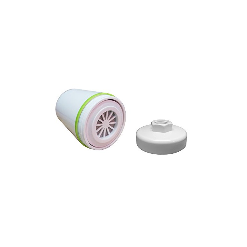 Carbon & KDF Shower Filter by Finerfilters in White -