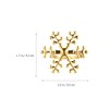 Alipis 12 Pcs Snowflake Napkin Ring Gold Snowflake Napkin Rings