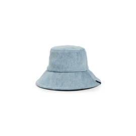 rag & bone Women's Harlow Bucket Hat, lwdnm, Blue, S-M