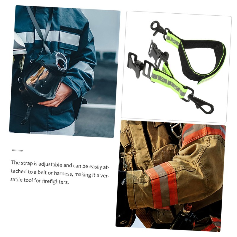 Mobestech Firefighter Glove Clips 2 Pack Reflective Straps Heavy Duty