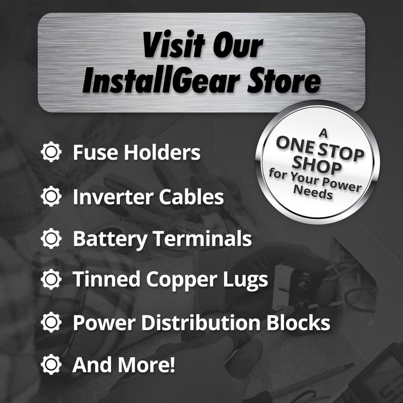 InstallGear 8 Gauge Wire (50ft) Copper Clad Aluminum CAA -