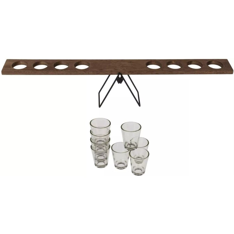 Silver One Seesaw Shot Drinking Party Game Champions Court Game