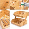 Merysen 2 Tier Fruit Basket For Kitchen- Bamboo Fruit and