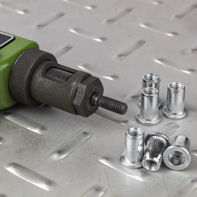 sourcing map #8-32 Rivet Nuts, 50pcs 304 Stainless Steel Knurled