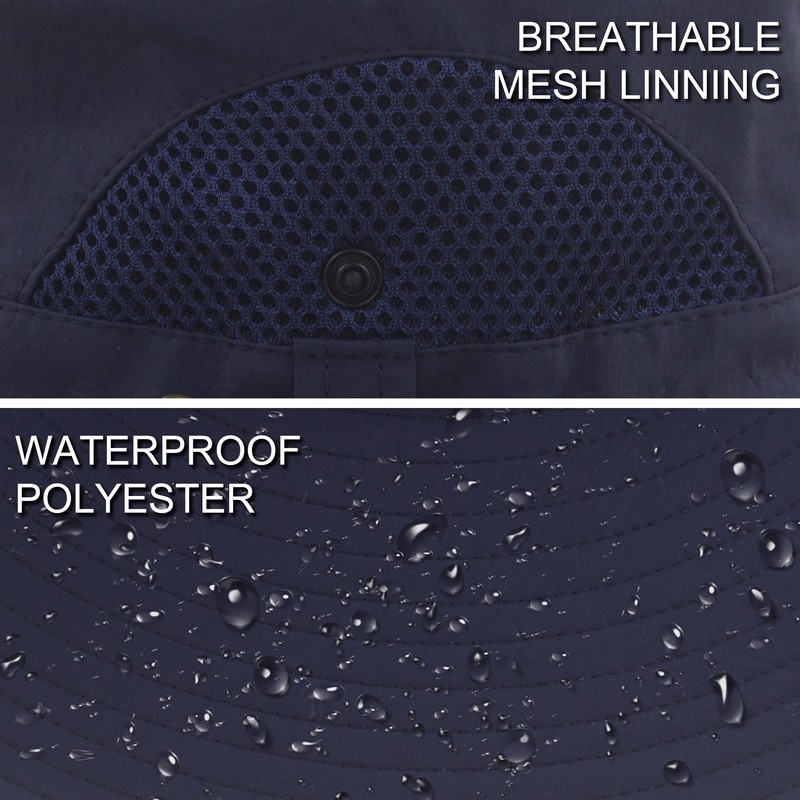 Muryobao - Sombreros de Sol para Hombre, UPF 50+, Impermeable,