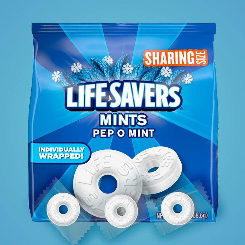 Life Savers LIFE SAVERS Pep-O-Mint Breath Mints Hard Candy, Sharing