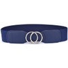 Beltox Women’s Elastic Stretch Wide Waist Belts w Double Rings