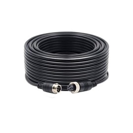 Extension Cable for Camera System, Power Cable GX12-4 / M12 with 4-Pin Connector for Car Camera & Monitor Power Video Cord Extension Waterproof for RV Car Truck Bus Van Trailer Camper (16FT/ 5M)