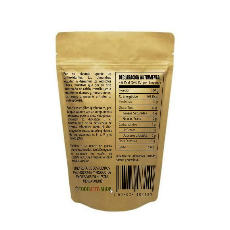 Palanqueta de Almendra sin Azúcar Keto