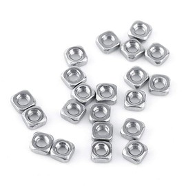 CYSFETENA 100 M3 Nut with Four Sides, Square Nut Made of 304 Stainless Steel, Metric Nuts Set with High Loosening Strength for Industrial Machinery and Electrical Devices