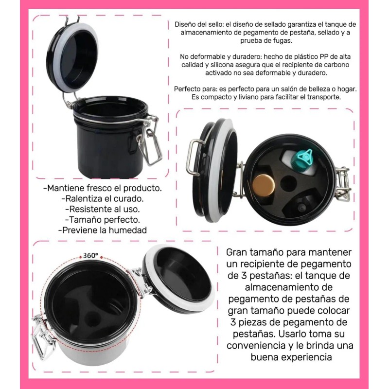 Tanque De Almacenamiento Para Pegamento,extensión,pestañas