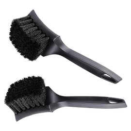 XNBTFK 2Pcs Detailing Car Wheel Cleaning Brush, Multi functional alloy wheel brush for Tires, Rims, Motorcycles, Bicycles, Boats- Easy Dirt Removal Bristles
