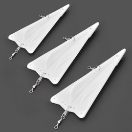 Fishing Trolling Diving Board, 3pcs Plastic Artificial Bait Fishing Trolling Diving Board ishing Accessory