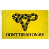 Don't Tread on Me Women's Gadsden Flag 3x5ft Poly - Women's Uterus Rights Come and Take It