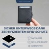 VON HEESEN Slim Wallet with RFID Protection - Men’s and