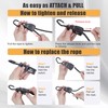 Ayaport Adjustable Rope Hanger 1/8" x 8' Kayak Rope Tie