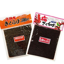 Kikurage Tsukudani (Shishamo Kikushi), Plum Mushroom, Set of 2 Types