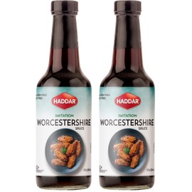 Haddar Vegan Friendly Worcestershire Sauce 10oz (2 Pack) | Vegan, Fish Free, Gluten Free, Soy Free, Kosher for Passover