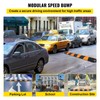 VEVOR Rubber Speed Bump, 1 Pack 2 Channel Speed Bump