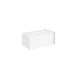 Jonathan Adler Hollywood Long Tissue Box - Clear, White, One Size