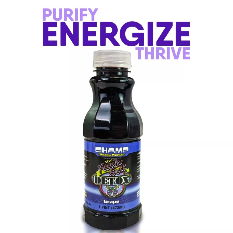 CHAMP FLUSH OUT DETOX - Grape - 1 Pint (473ml)