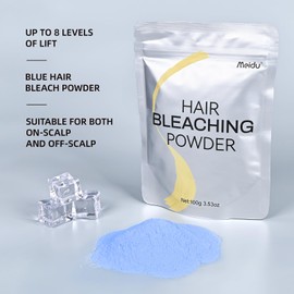 Bleach Powder for Hair，Hair Lightener-Up to 8 Levels of Lift，Quick Blue Hair Bleach Powder for All Hair Types.(100g/3.53oz)