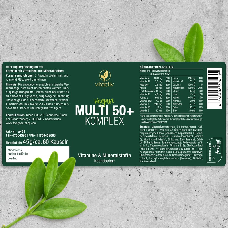 Vitactiv MULTI 50 Plus Multivitamin Complex People from 50 -