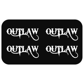 4-Count Outlaw Decal Sticker for Car Window 5.0 Inch BG 863