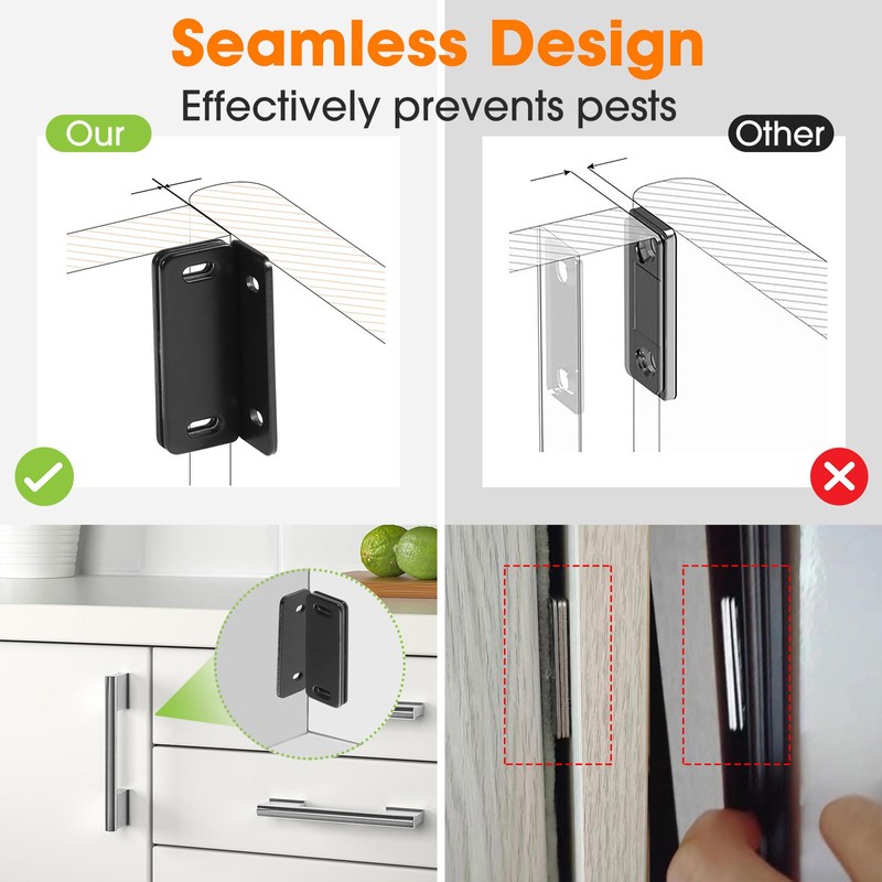 Cabinet Magnets, Magnetic Door Catch, Ultra Thin Magnetic Drawer Catch