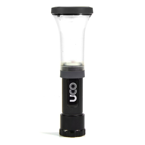 UCO Clarus 118 Lumen LED Mini Lantern and Flashlight with Dimmer and Strobe (Latest Generation), Black