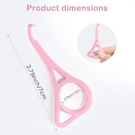Aligner Removal Tool, 50 Retainer Remover Tool, Invisible Braces Removal Tools, Suitable for Removing Braces, Trays, Retainers, Dentures and Aligners(Pink).