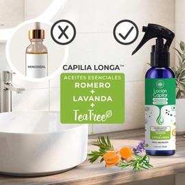 Loción Capilar Antícaída | Estimula el Crecimiento & Promueve el Bienestar Capilar | Tónico con Aceites Esenciales de Romero, Lavanda y Tea Tree (Árbol de Té) 60 ml | Aromaterapia Árbora