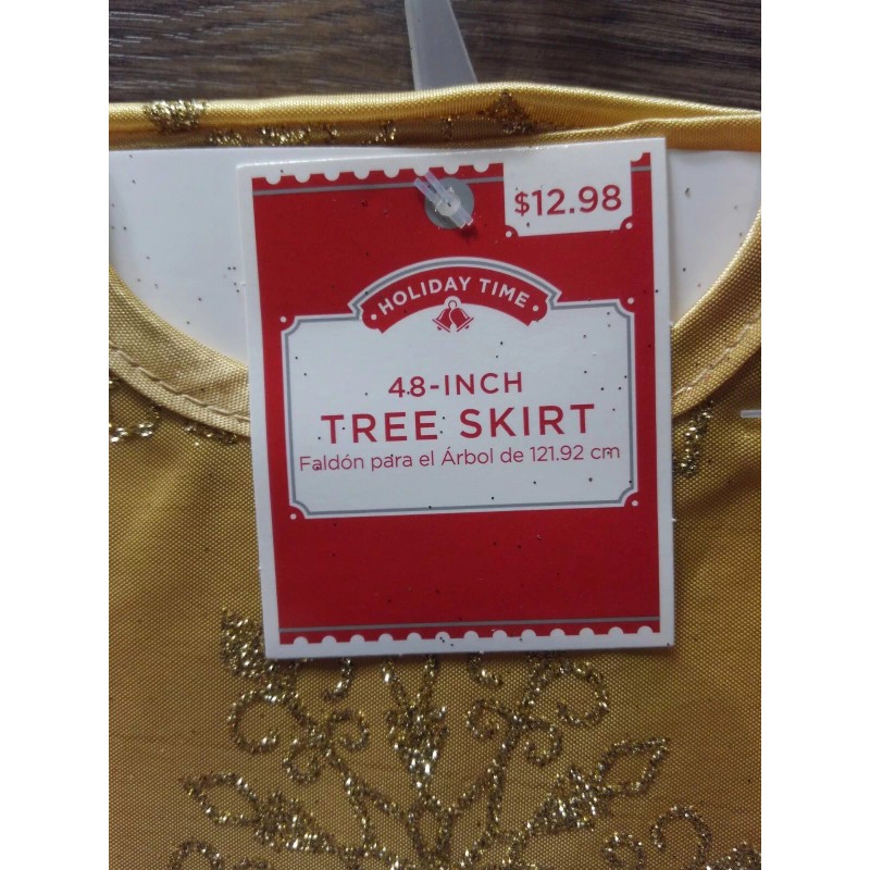 Holiday Time NEW! Holiday Time 48" Gold Glitter Snowflake Christmas