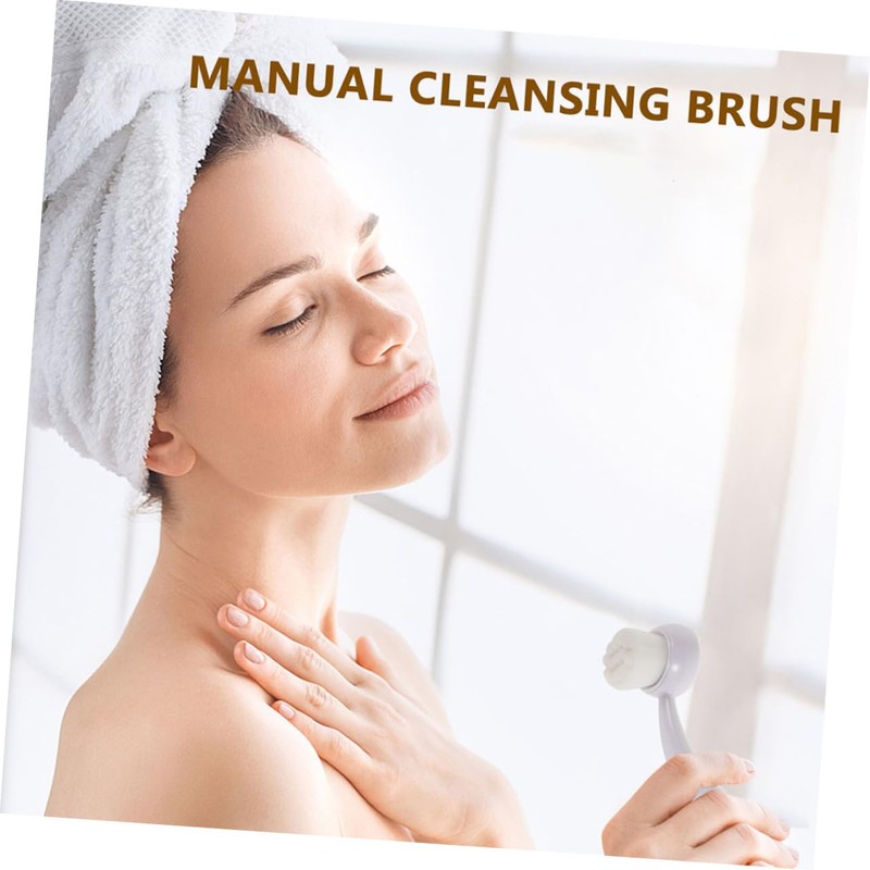 Mikinona Handheld Cleansing Skin Brush Set Exfoliating Face Spa Tool