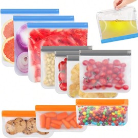 bolsas de silicona reutilizables 10,bolsas para congelar alimentos 10 Bolsas Silicona para Alimentos,bolsa silicona,bolsas siliconas congelar alimentos tapas silicona elasticas reutilizables