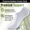 The Essentials Wardrobe 12PK Mens Bamboo Trainer Socks - UK