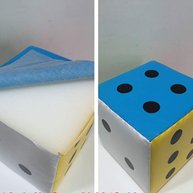 jiulonerst 20/12cm Super Large Dice, Colorful Six Sided Sponge Dice