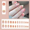 ONPRESS 24 Uñas Postizas De Verano, Cortas, Almendradas, Con Diseño