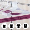 30 Pack Bendable Plastic Hangers Light-Weight Non-Slip Clothes/Suit Hangers (Purple)