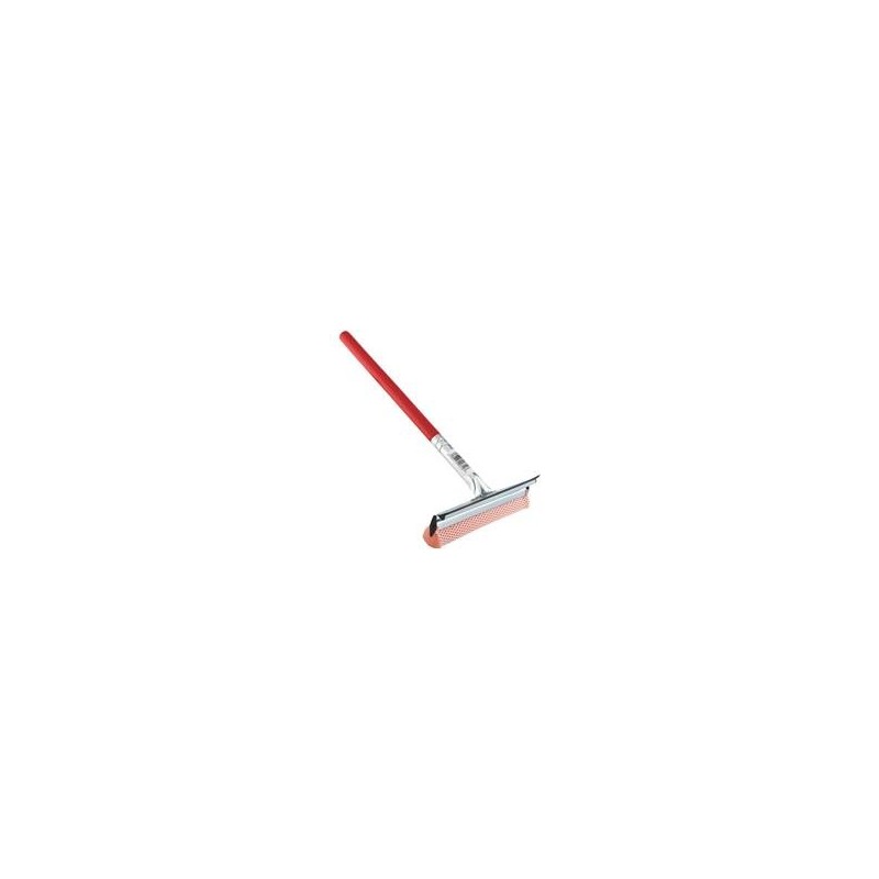 Carrand 9031R Red 8" Metal Squeegee Head with 16" Wood