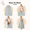2-Pack Baby Sleep Sacks, Zipper Wearable Blanket - 0.5TOG Organic
