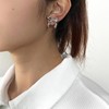 Gold/Silver Color Bow Earrings for Women - 1/2 Pair Ribbon