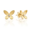 Princess Collection - "Golden Butterfly" - 12.8 mm (0.15 Carat/Pair)