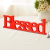 Qianly Blessed Letter Table Sign Blessed Standing Letter Thanksgiving Sign