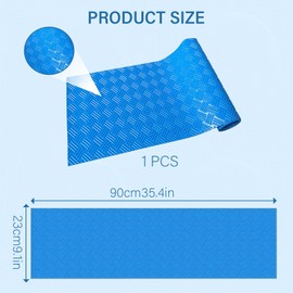 Swimming Pool Ladder Mat, 23 x 90 cm, Non-Slip PVC Floor Mat with Non-Slip Texture Protection Function, Non-Slip Ladder Mat, Swimming Pool Ladder Pad, for Swimming Pool Liner and Stair Protection