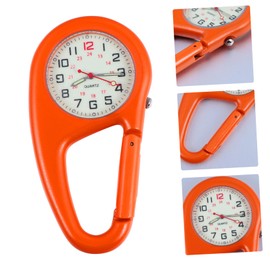 BESPORTBLE 6pcs Fluorescent Clip Carabiner Watch Quartz Mountain Watch with Arabic Numerals Easy to Read Dark for Outdoor Climbing and Adventure